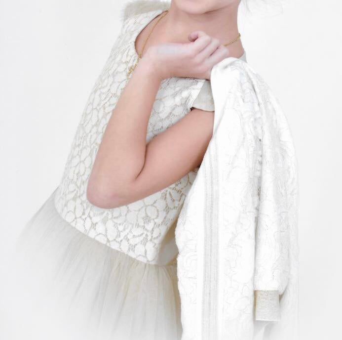 TE KOOP: prachtige communiejurk met jasje, tasje en haarband, Kinderen en Baby's, Kinderkleding | Maat 140, Ophalen of Verzenden