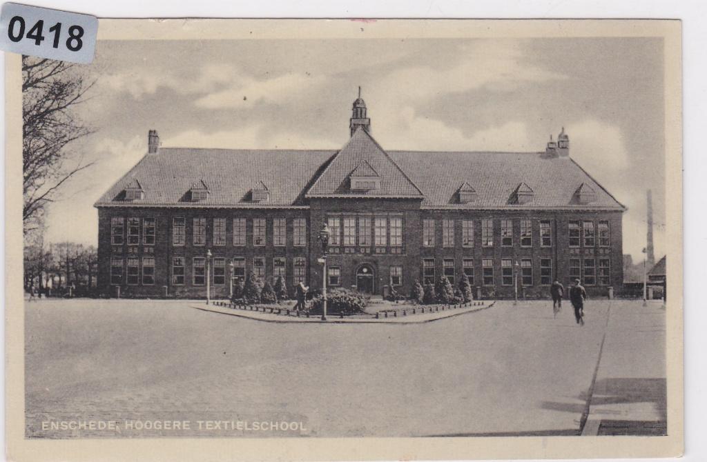 150418 hogere textielschool Enschede Hengelo Oldenzaal 1946, Verzamelen, Verzenden, 1940 tot 1960, Gelopen, Overijssel