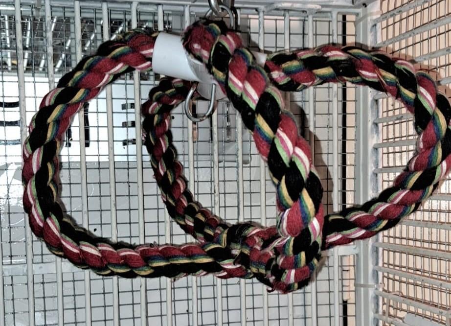 speeltje vogels papagaaien dieren,gevlochten touw gekleurd, Dieren en Toebehoren, Vogels | Parkieten en Papegaaien, Meerdere dieren