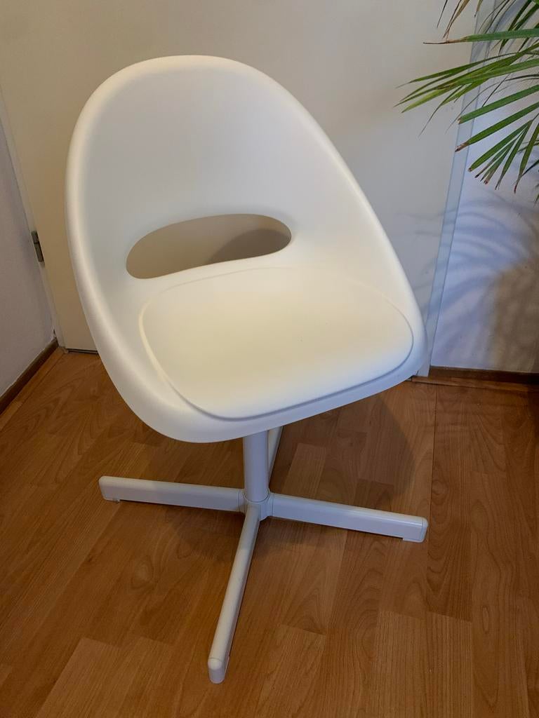 Sibben Bureaustoel Kinderen 7-12 jaar - Verstelbaar, Ophalen, Gebruikt, Wit, Bureaustoel