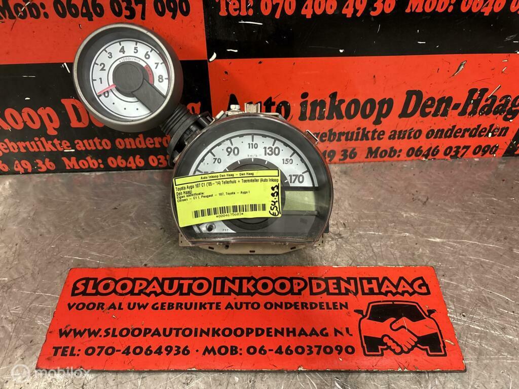 Toyota Aygo 107 C1 ('05-'14) Tellerhuis + Toerenteller, Auto-onderdelen, Gebruikt, Toyota, Ophalen of Verzenden, Toyota