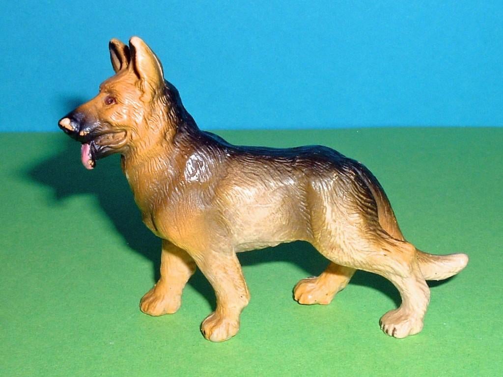 Schleich 13206 Duitse herder (1987-199), dierfiguur', Ophalen of Verzenden, Zo goed als nieuw, Hond of Kat, Beeldje of Figuurtje