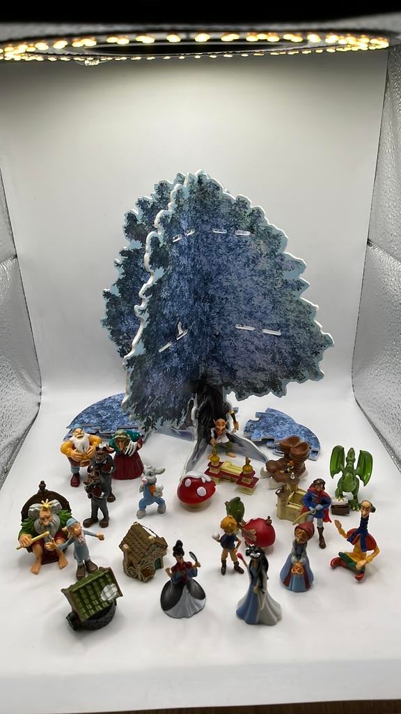 Efteling boom en figuurtjes., Ophalen of Verzenden, Gebruikt, Beeldje of Poppetje