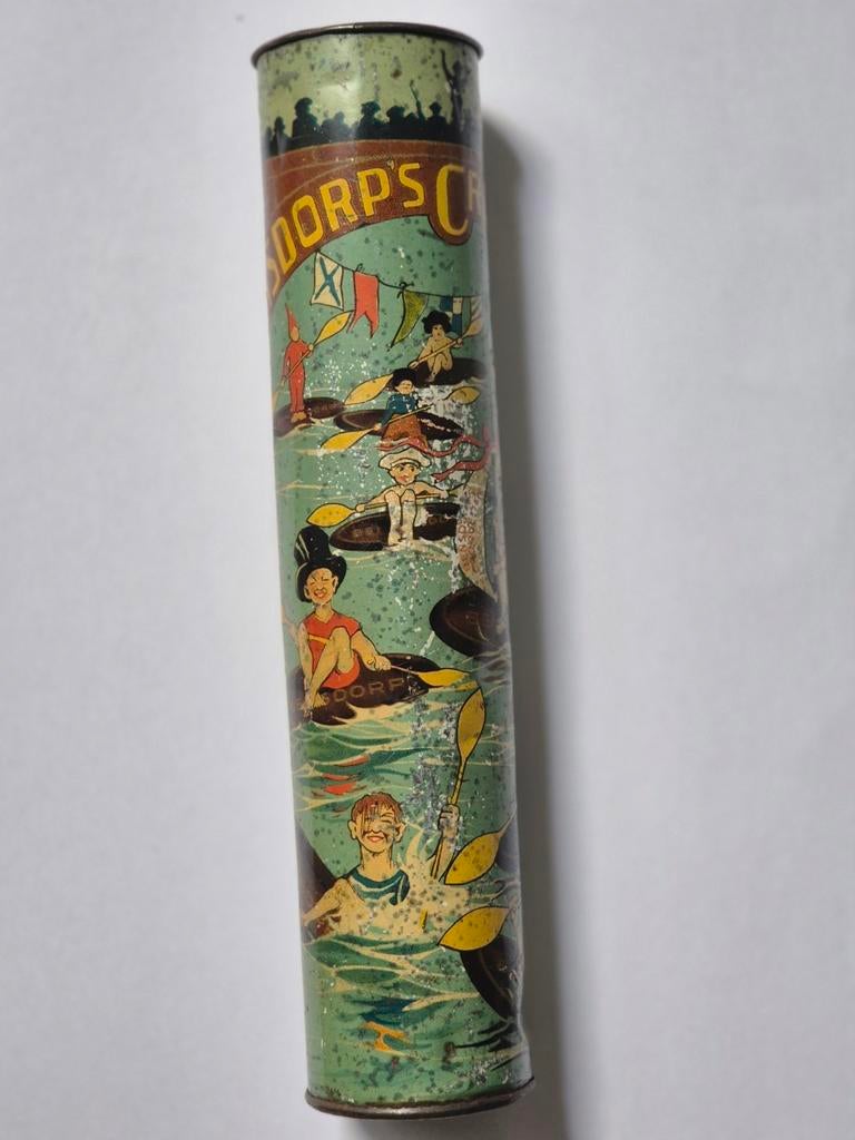 Bensdorp chocolade croquetten blik Amsterdam, Ophalen of Verzenden, Gebruikt, Overige