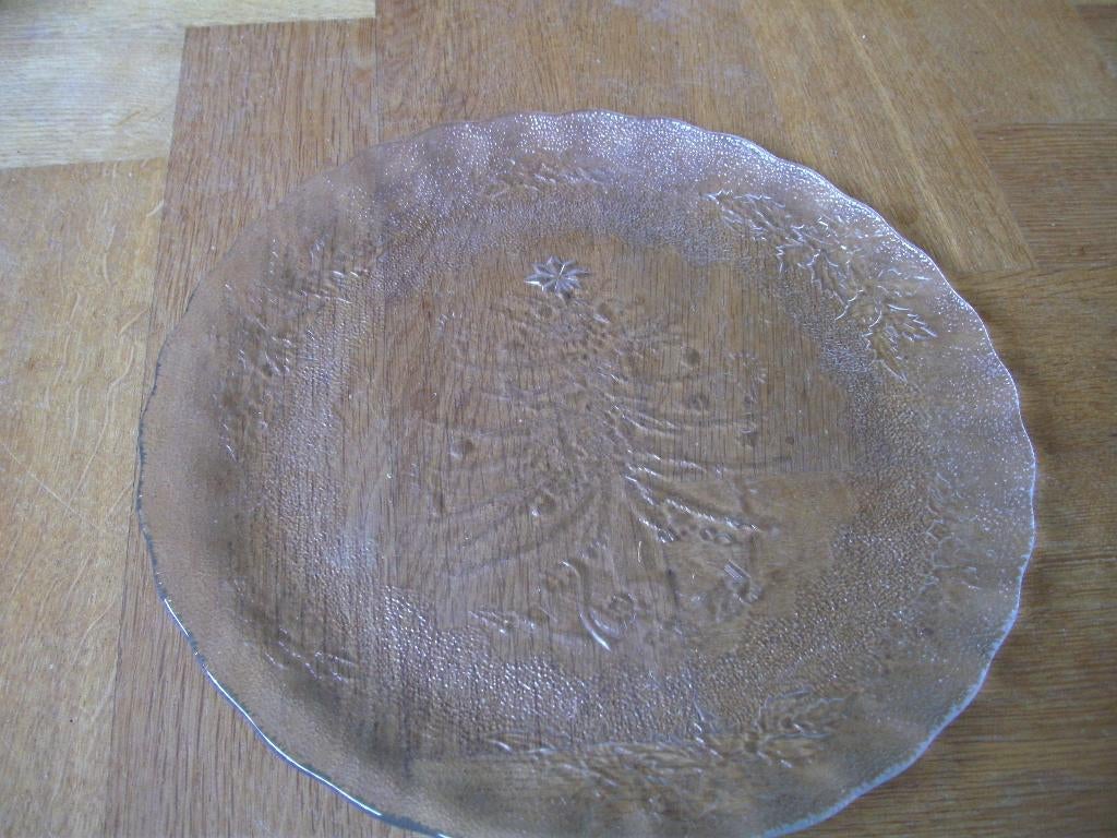 glazen bord, Gebruikt, Ophalen of Verzenden, Glas, Bord(en)