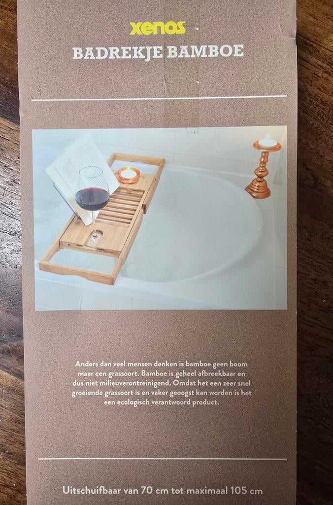 Bamboe badrekje nieuw, Huis en Inrichting, Badkamer | Badtextiel en Accessoires, Ophalen of Verzenden, Nieuw, Bruin, Overige typen