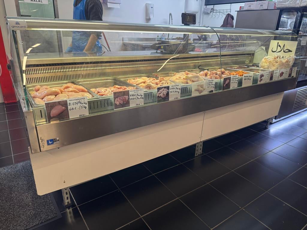 Koelvitrine voor Horeca, Ophalen, 200 liter of meer, 160 cm of meer, Zonder vriesvak