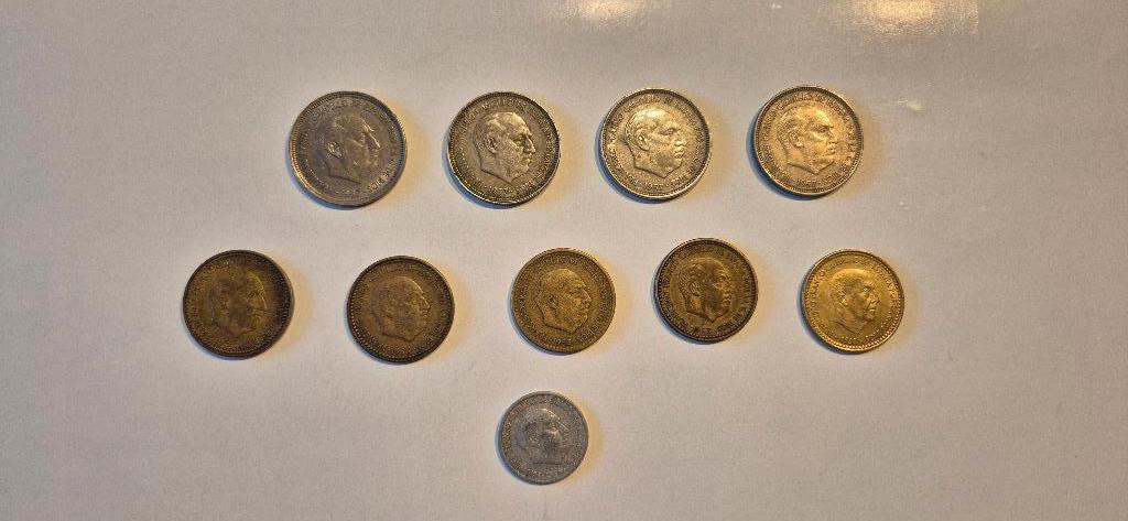 Munten uit Spanje, Postzegels en Munten, Munten | Europa | Niet-Euromunten, Ophalen of Verzenden, Overige landen, Losse munt