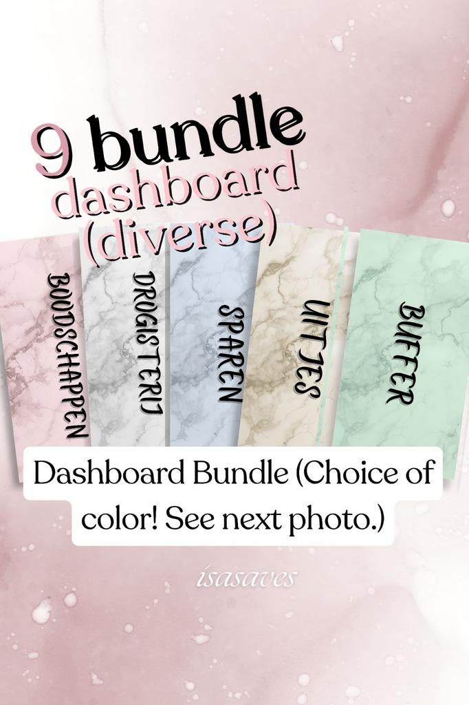 Cute Budget Envelop Dashboard Dividers – Set (9 stuks), Ophalen of Verzenden, Nieuw