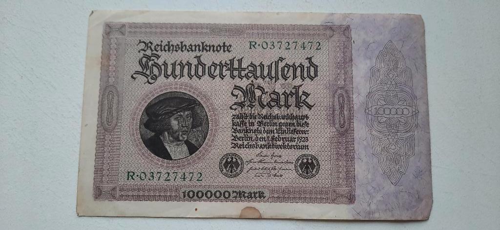 Bankbiljet oud (Duitsland), Ophalen of Verzenden, Duitsland, Los biljet
