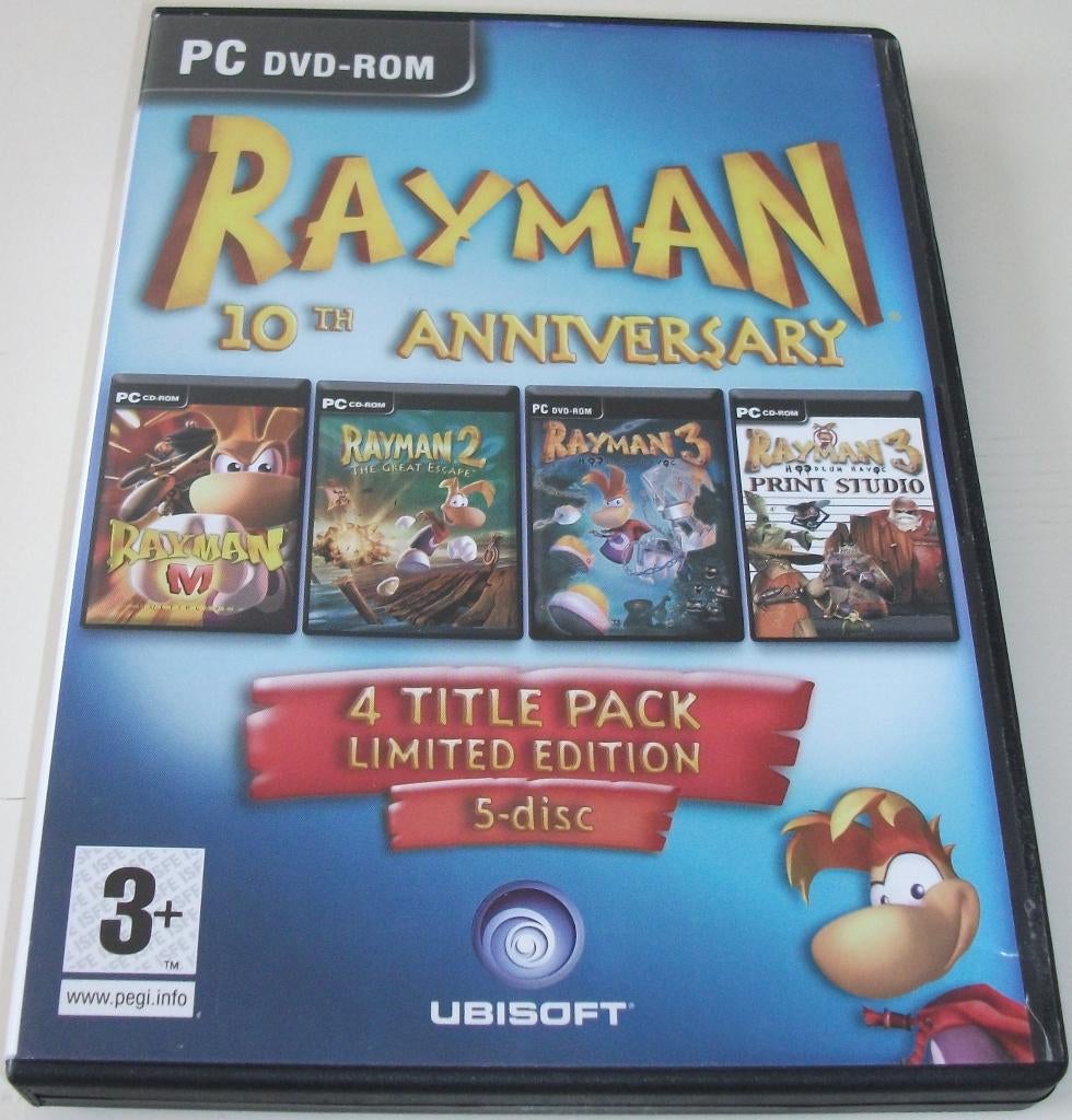 PC Game *** RAYMAN *** 5-Disc Limited Edition, Cd's en Dvd's, Dvd's | Kinderen en Jeugd, Zo goed als nieuw, Avontuur, Boxset, Alle leeftijden