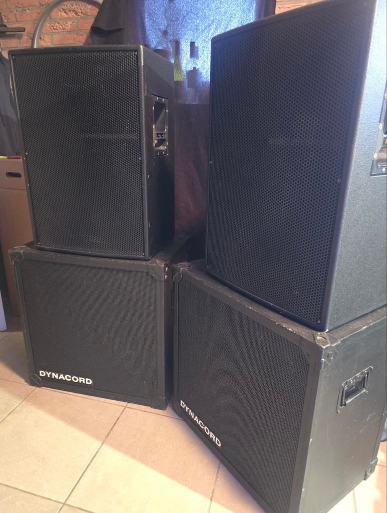 Dynacord PA Set - Versterkers, Speakers, Sub, Ophalen of Verzenden, Gebruikt, 1000 watt of meer, P.A.