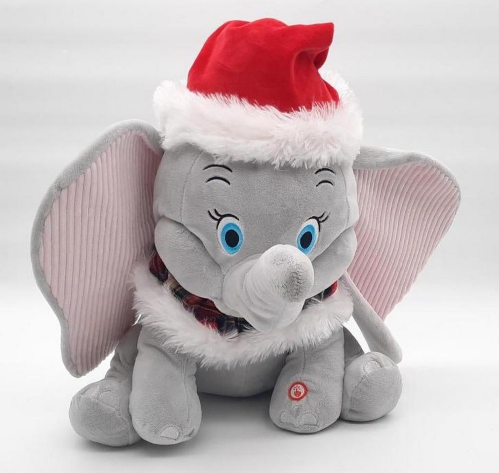 Grote Dombo Kerst knuffel ca. 40cm hoog Primark met licht, Ophalen of Verzenden, Bambi of Dumbo, Zo goed als nieuw, Knuffel