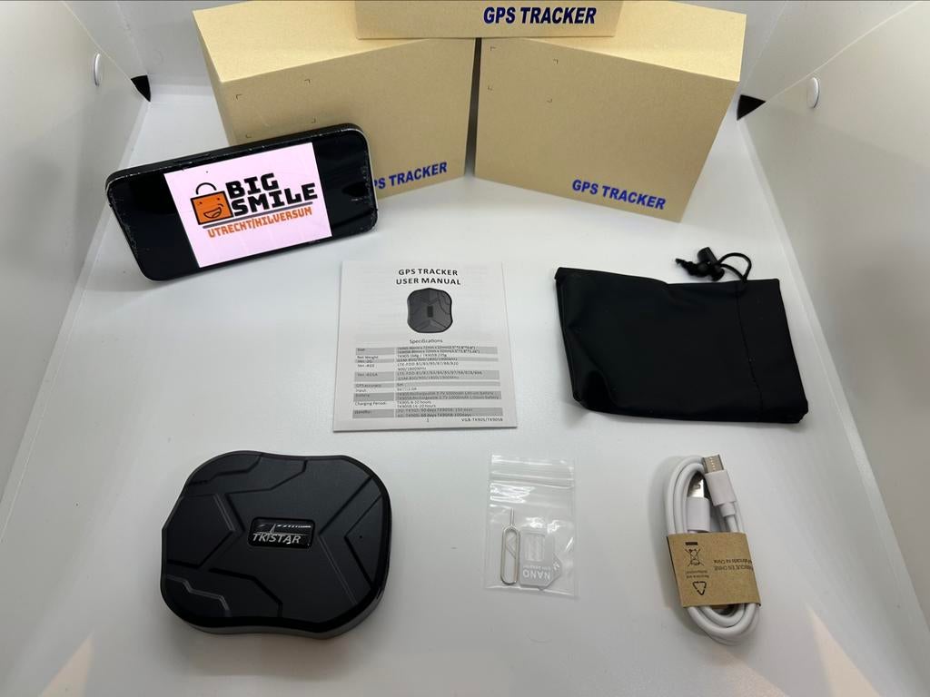 TKSTAR GPS tracker volgsysteem beveiliging incl app OP=OP, Ophalen of Verzenden, Nieuw