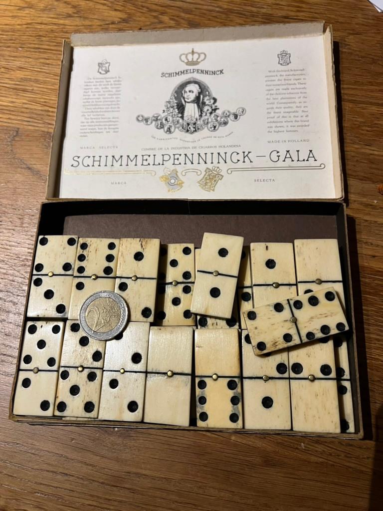 antiek dominospel, Antiek en Kunst, Ophalen of Verzenden