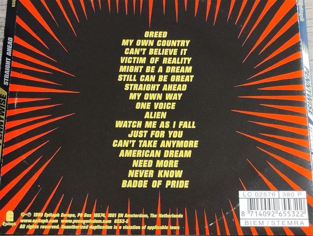 Pennywise - Straight Ahead, Ophalen of Verzenden, Zo goed als nieuw, Poprock