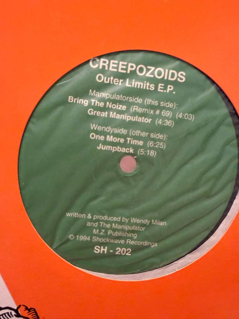 Gabber Vinyl - Creepozoids - Outer Limits EP, Cd's en Dvd's, Ophalen of Verzenden, Gebruikt, 12 inch, Techno of Trance