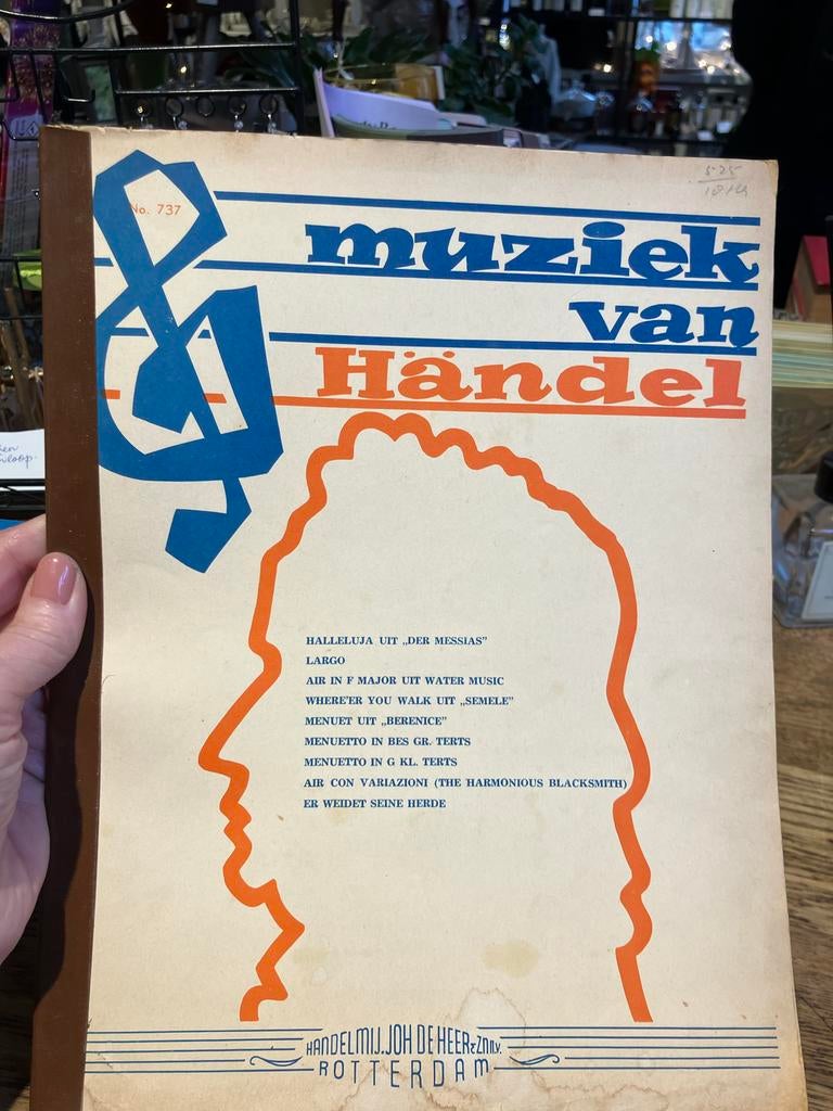 Muziek van Händel - Klassiek bladmuziek, Gebruikt, Klassiek, Ophalen of Verzenden, Artiest of Componist