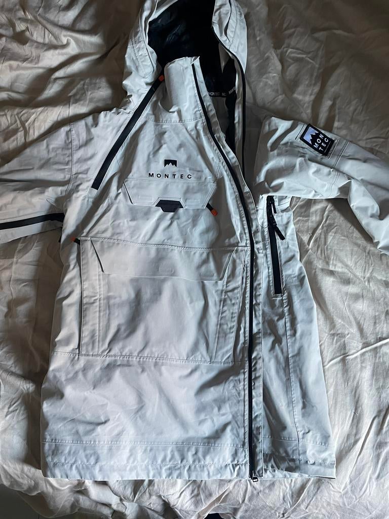 Montec skijas en broek XS heren lichtgrijs, als nieuw!, Ophalen of Verzenden, Zo goed als nieuw, Maat 46 (S) of kleiner, Grijs