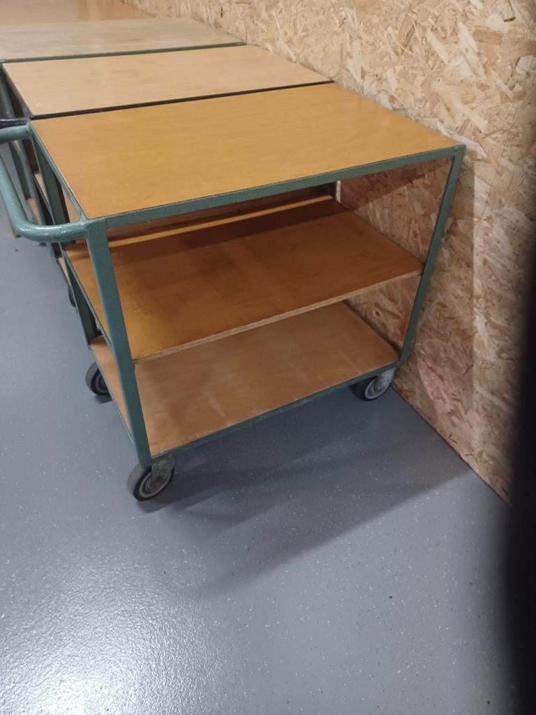 1 Overtoom  trolley  jaren 60 / 70 zeer nette staat, 100 liter of meer, Ophalen, Zo goed als nieuw, Transportkar