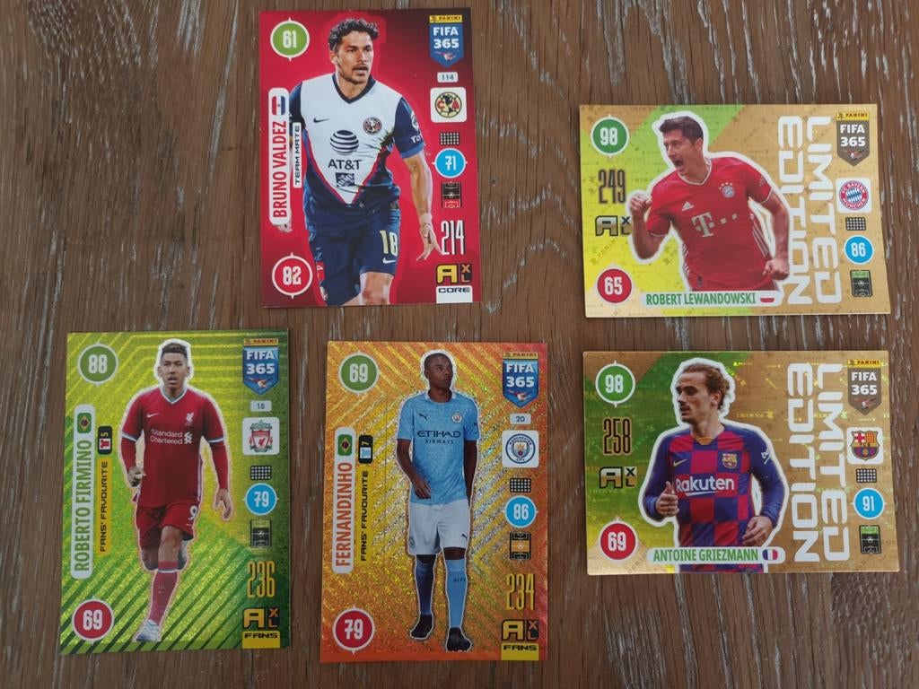 Panini adrenalyn xl Fifa 365, 2020 / 2021, Ophalen, Zo goed als nieuw, Meerdere plaatjes