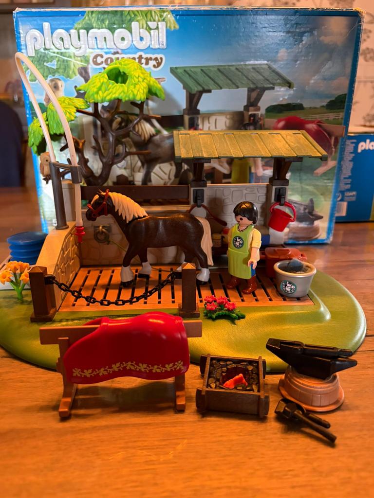 Set paarden playmobil 5225, Kinderen en Baby's, Speelgoed | Playmobil, Ophalen, Zo goed als nieuw