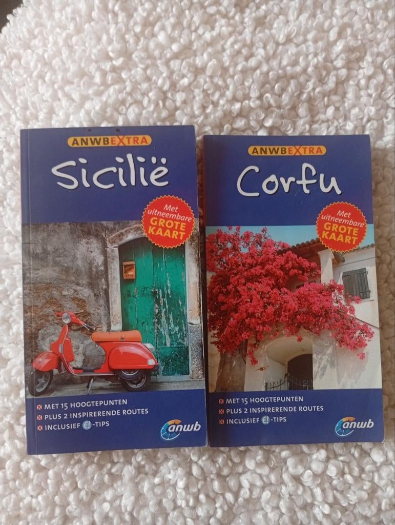 ANWB boekjes Corfu en Sicilië., Ophalen of Verzenden