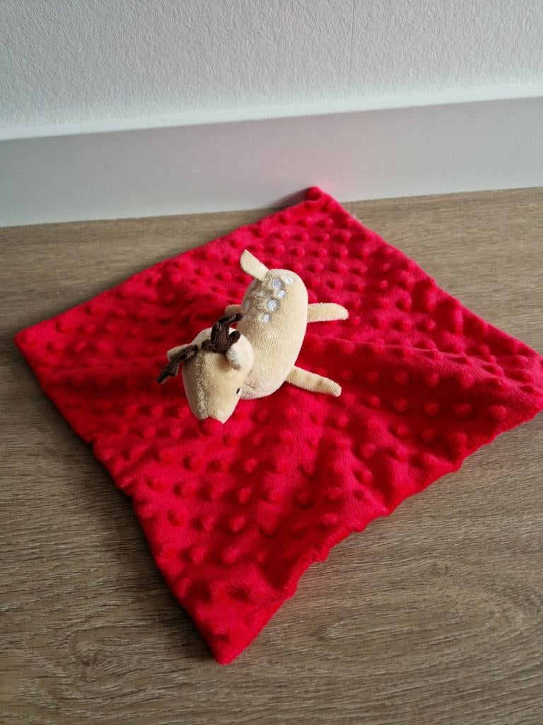 Knuffeldoekje rendier kerst Primark Early Days rood K7330, Ophalen of Verzenden, Zo goed als nieuw, Meisje