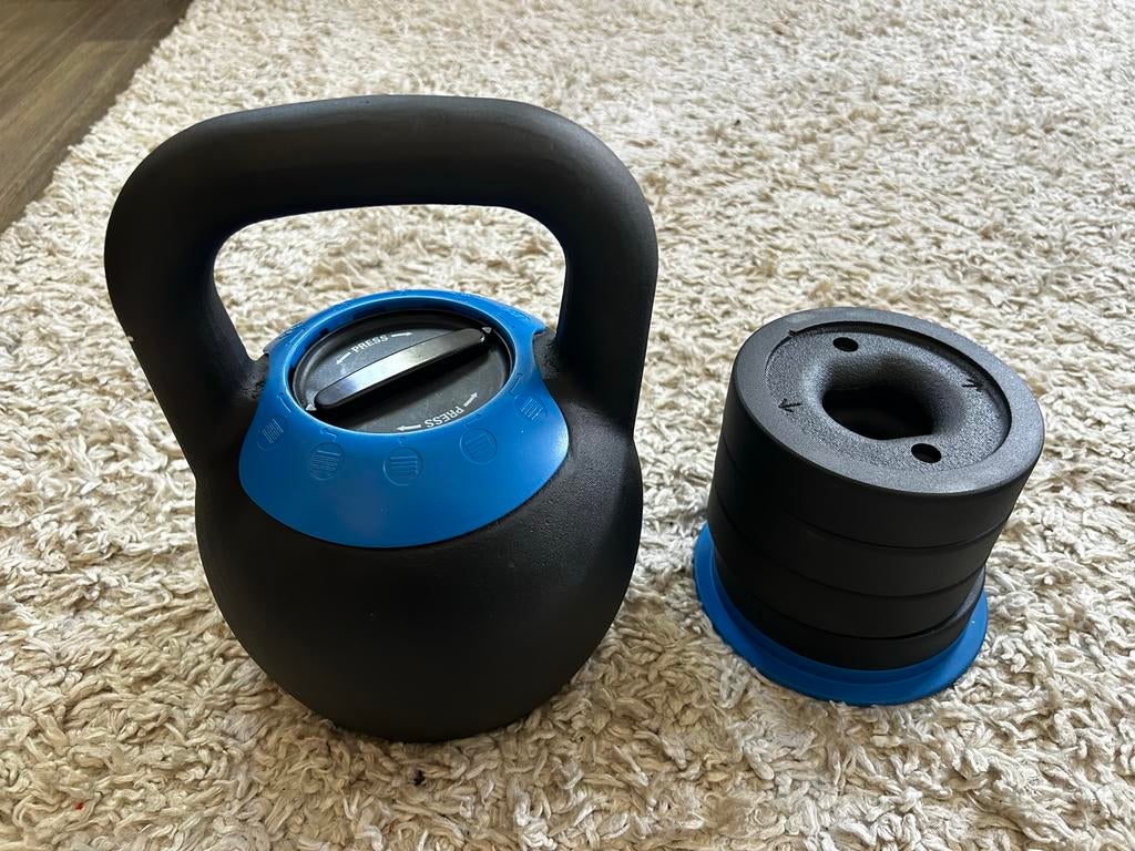 Verstelbare Kettlebell 16 kg - Nieuw in doos!, Ophalen, Nieuw, Armen, Kettlebell