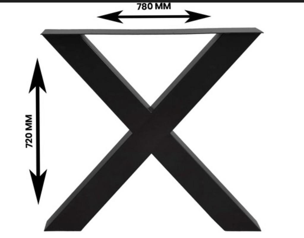 Tafelpoten nieuw meer soorten, Ophalen, Zo goed als nieuw, Rechthoekig, 50 tot 100 cm