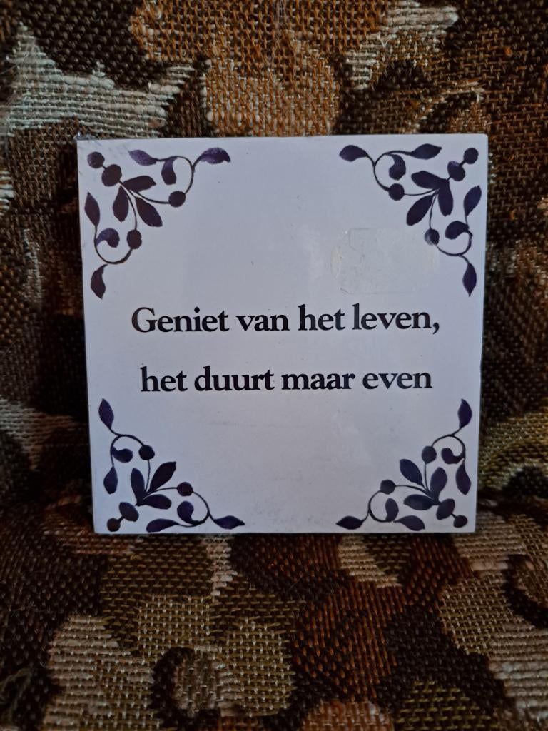 Tegeltje met Spreuk, Ophalen of Verzenden, Nieuw