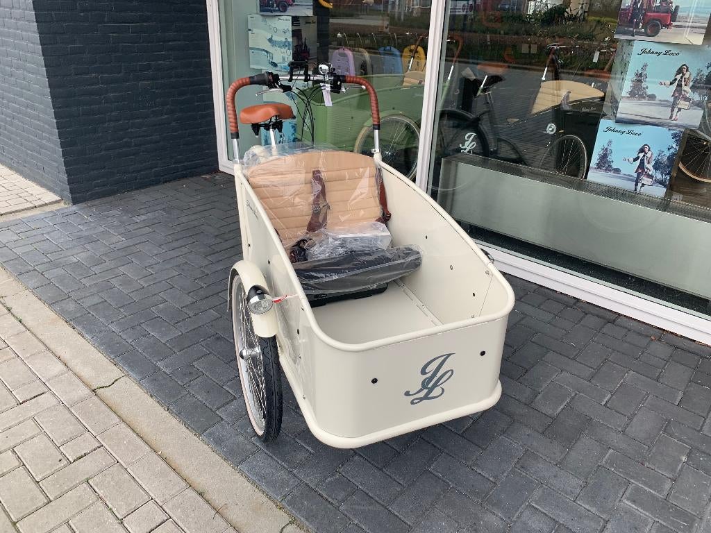 Johnny Loco E-cargo Ivory Nu NIEUW van 5299,- voor 3999,-, Ophalen of Verzenden, 2 kinderen, Johnny Loco, Nieuw