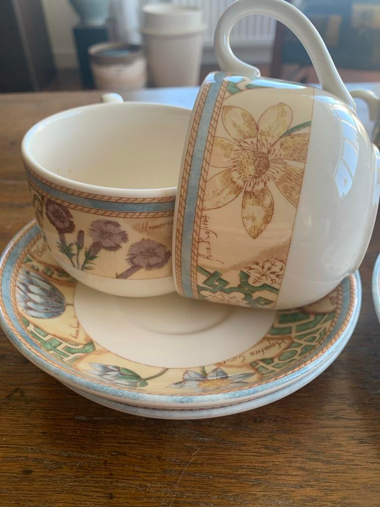 Mooie Wedgwood Home garden maze Kop en Schotels Set, Huis en Inrichting, Keuken | Servies, Ophalen, Zo goed als nieuw, Wedgwood