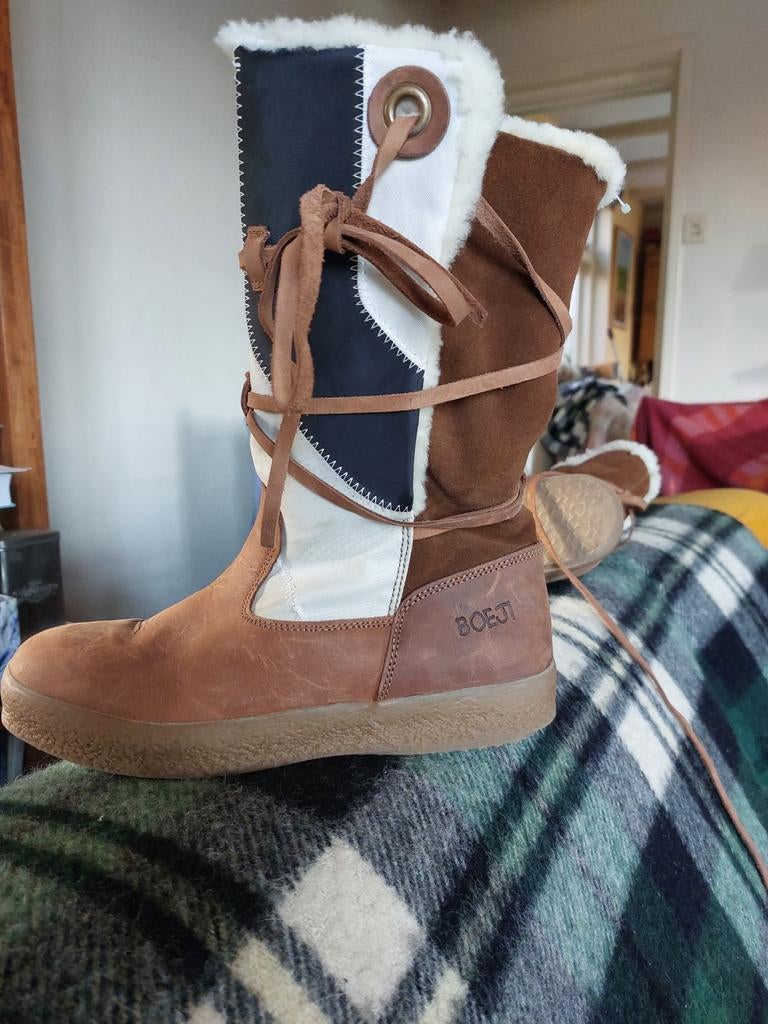 Zgan Boeji winterlaarzen gevoerd met schapenwol maat 40, Ophalen of Verzenden, Zo goed als nieuw, Kleding