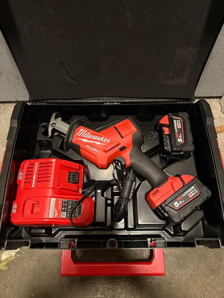 Milwaukee reciprozaag, Ophalen, Gebruikt