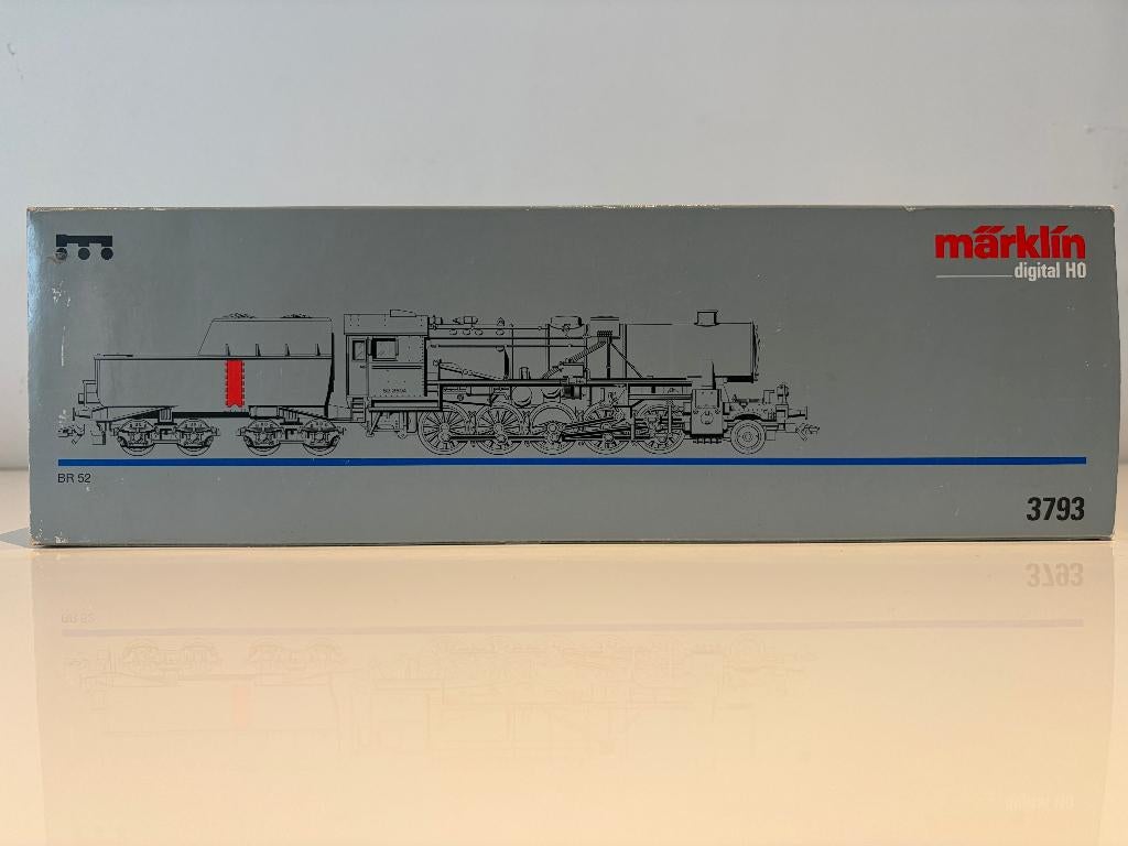 Marklin 3793, Stoomlokomotief, BR 52, DRG, TP II, Wisselstroom, Locomotief, Ophalen of Verzenden, Zo goed als nieuw