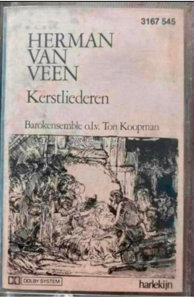 Herman van Veen Kerstliederen Cassette, Cd's en Dvd's, Ophalen of Verzenden, Gebruikt, Nederlandstalig, 1 bandje