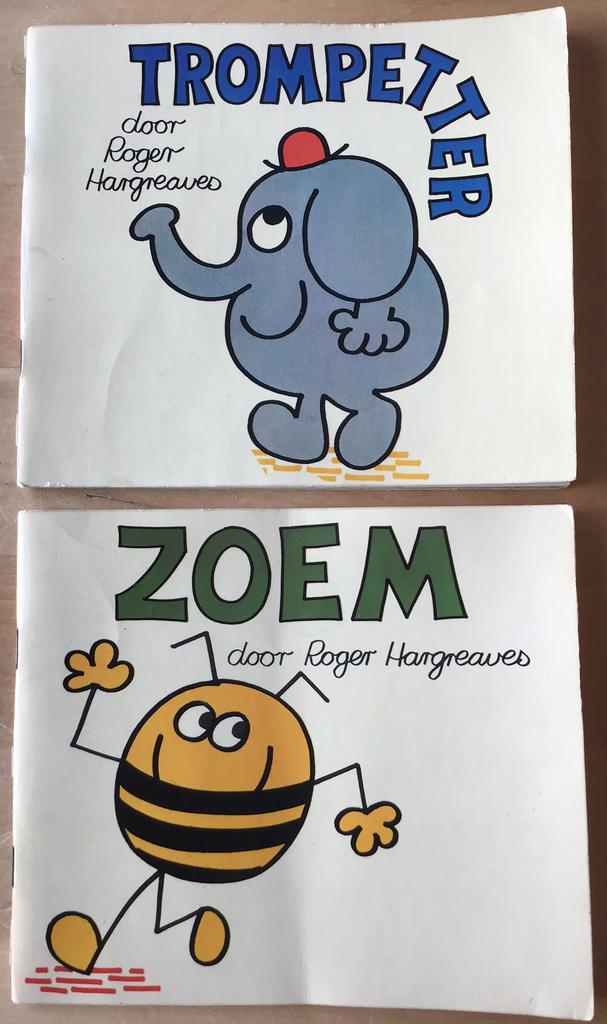 Vintage boekjes Trompetter & Zoem - Roger Hargreaves, Boeken, Gelezen, Fictie algemeen, Roger Hargreaves, Ophalen of Verzenden