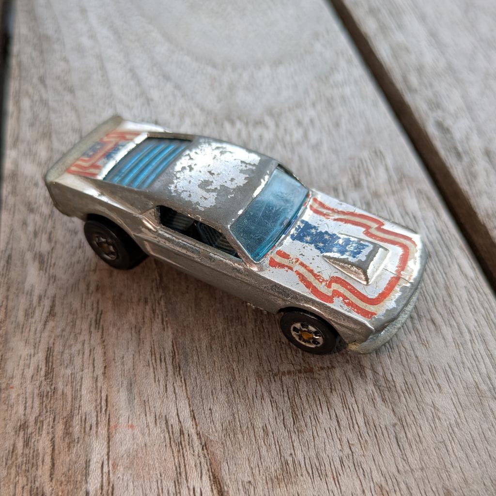 Hot Wheels - Mustang Stocker - Chrome, Ophalen of Verzenden, Gebruikt, Auto