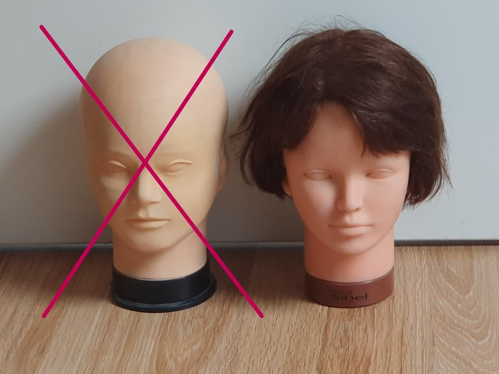 Kappers oefenhoofd, make up, hoedenhoofd, Ophalen of Verzenden, Gebruikt, Overige typen