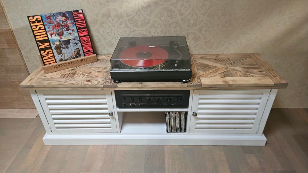 Dressoir audiomeubel platenspeler tv kast RM stijl, Ophalen, 100 tot 150 cm, Nieuw, Riviera Maison