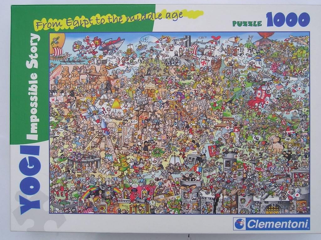 From Egypt to the Middle Age - puzzel Clementoni 1000 st, Ophalen of Verzenden, 500 t/m 1500 stukjes, Zo goed als nieuw, Legpuzzel