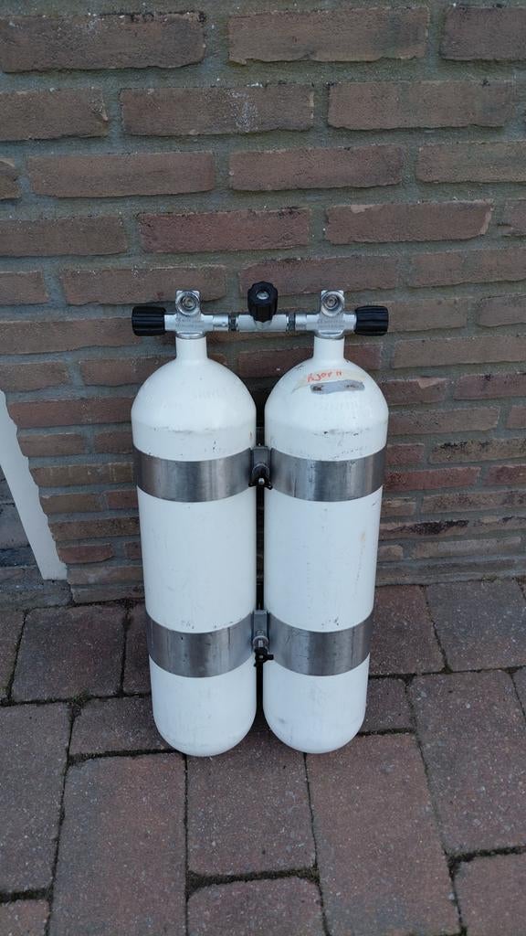 Dubbele 12l (Staal) /D12, Watersport en Boten, Duiken, Ophalen, Gebruikt, Duikfles