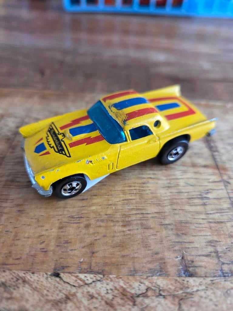 Hot Wheels yellow 57 T-bird Ford 1977 Mattel thunderbird, Gebruikt, Auto, ., Ophalen of Verzenden