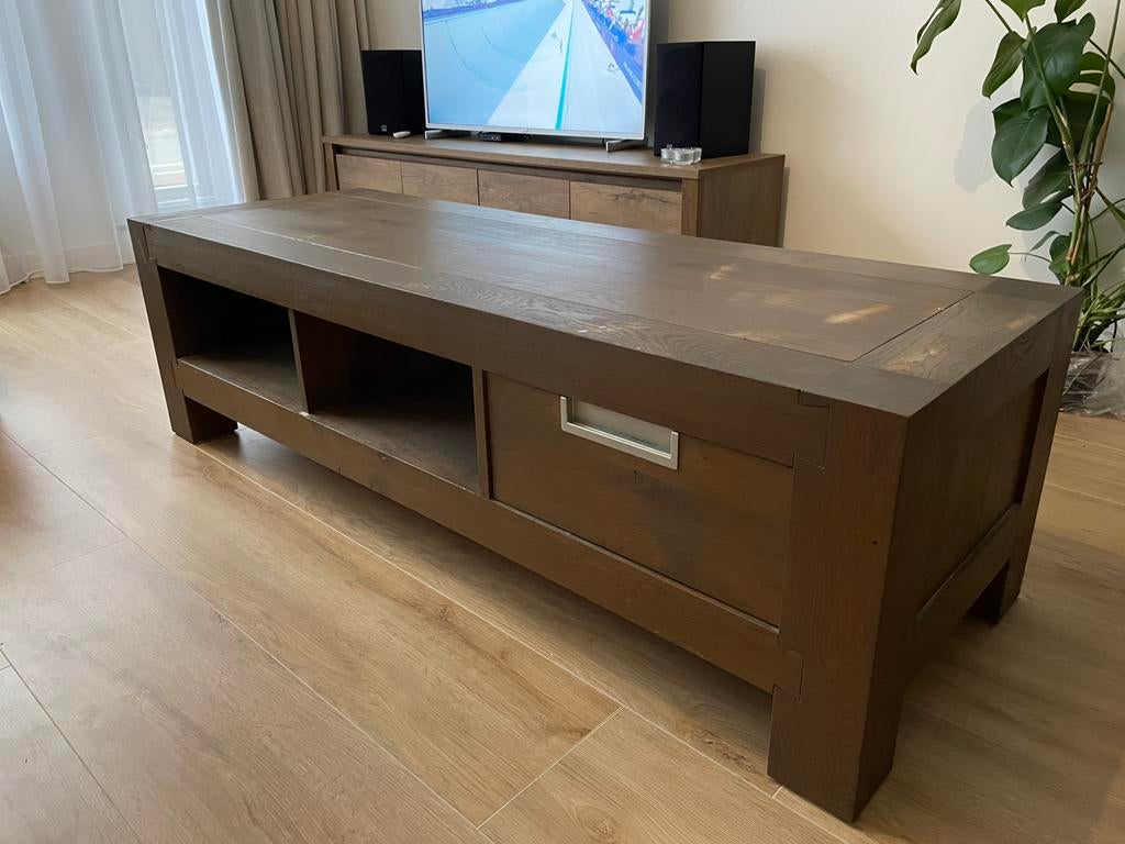 Houten TV Meubel, Ophalen, Gebruikt, 150 tot 200 cm, Minder dan 100 cm