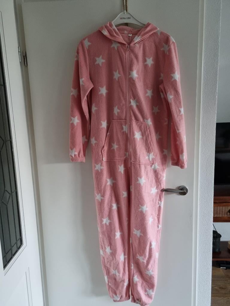 volwassen onesie of huispak maat M, Kleding | Dames, Huispakken, Ophalen of Verzenden, Gedragen, Maat 38/40 (M), Roze