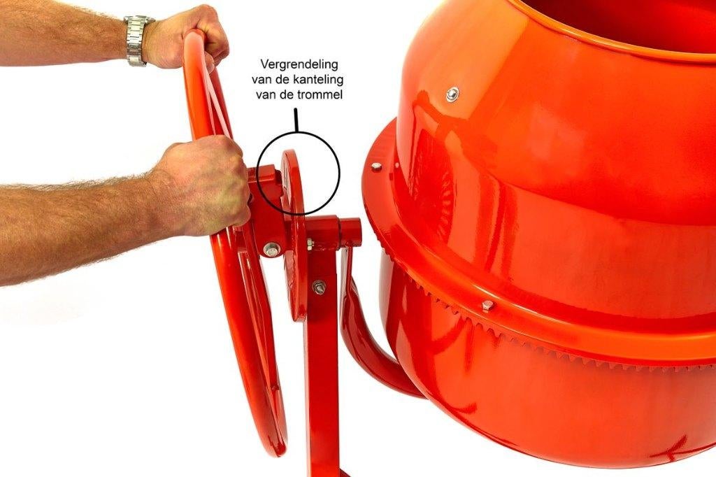HBM Betonmolen, betonmixer 140 liter - 230 volt, Doe-het-zelf en Verbouw, Ophalen of Verzenden, Zo goed als nieuw