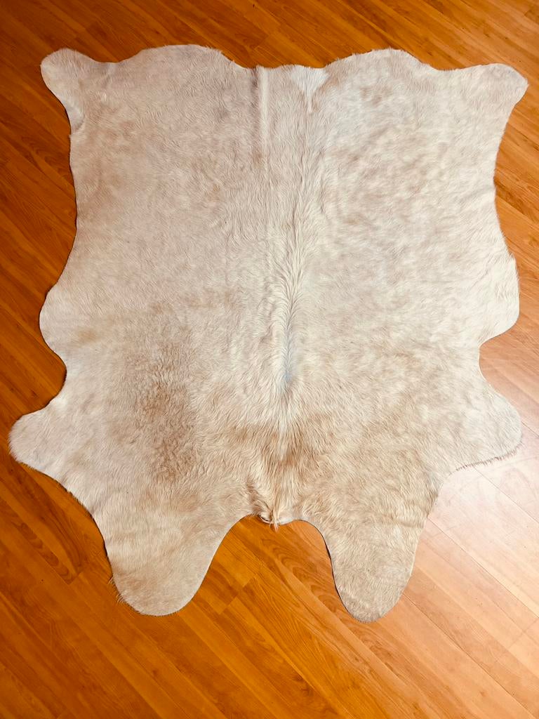 Koeienhuid ecru licht bruin 180/155 cm, Gebruikt, Beige, Etten-Leur, 150 tot 200 cm