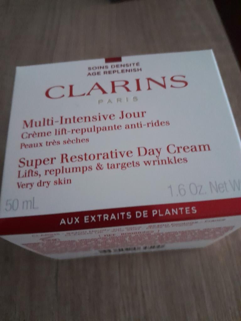 Clarins Multi-Intensive Jour Dagcrème 50ml - Zeer Droge Huid, Ophalen of Verzenden, Nieuw, Gehele gezicht, Verzorging