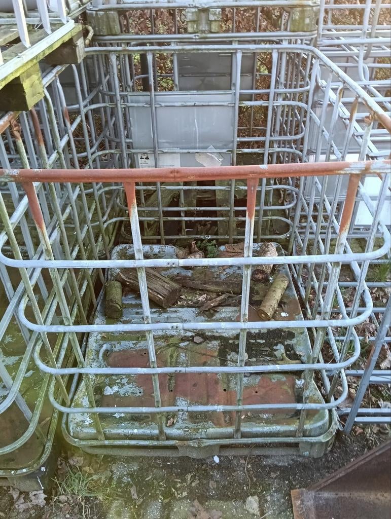 staalen houdkraten, Tuin en Terras, Haardhout, Minder dan 3 m³, Ophalen of Verzenden, Eikenhout